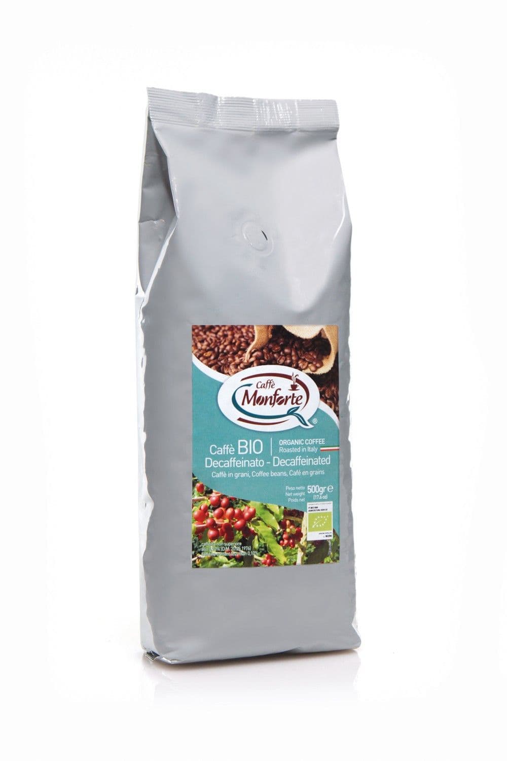 Caffe Monforte Organic Line Bio Decaffeinated Coffee Beans