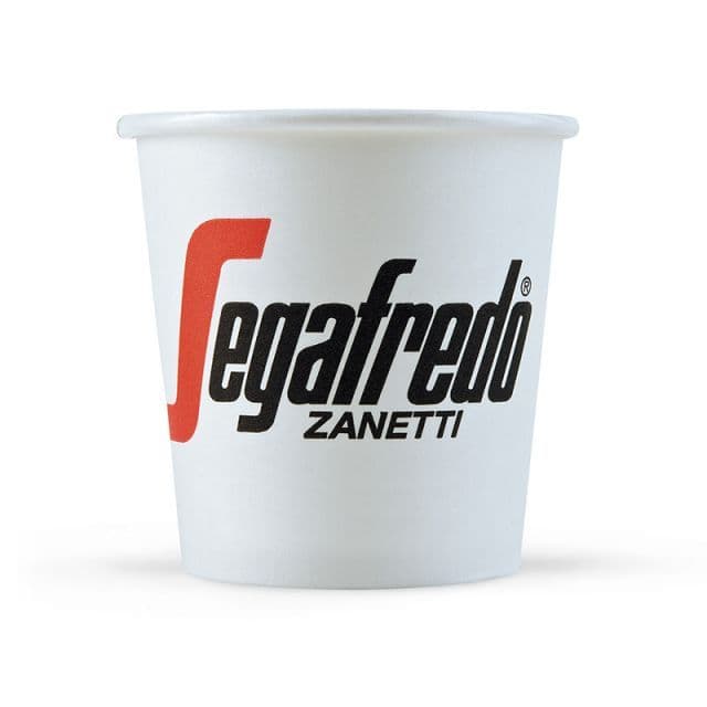 Segafredo Branded 4oz Espresso Paper Cups - For Hot Beverages (case)