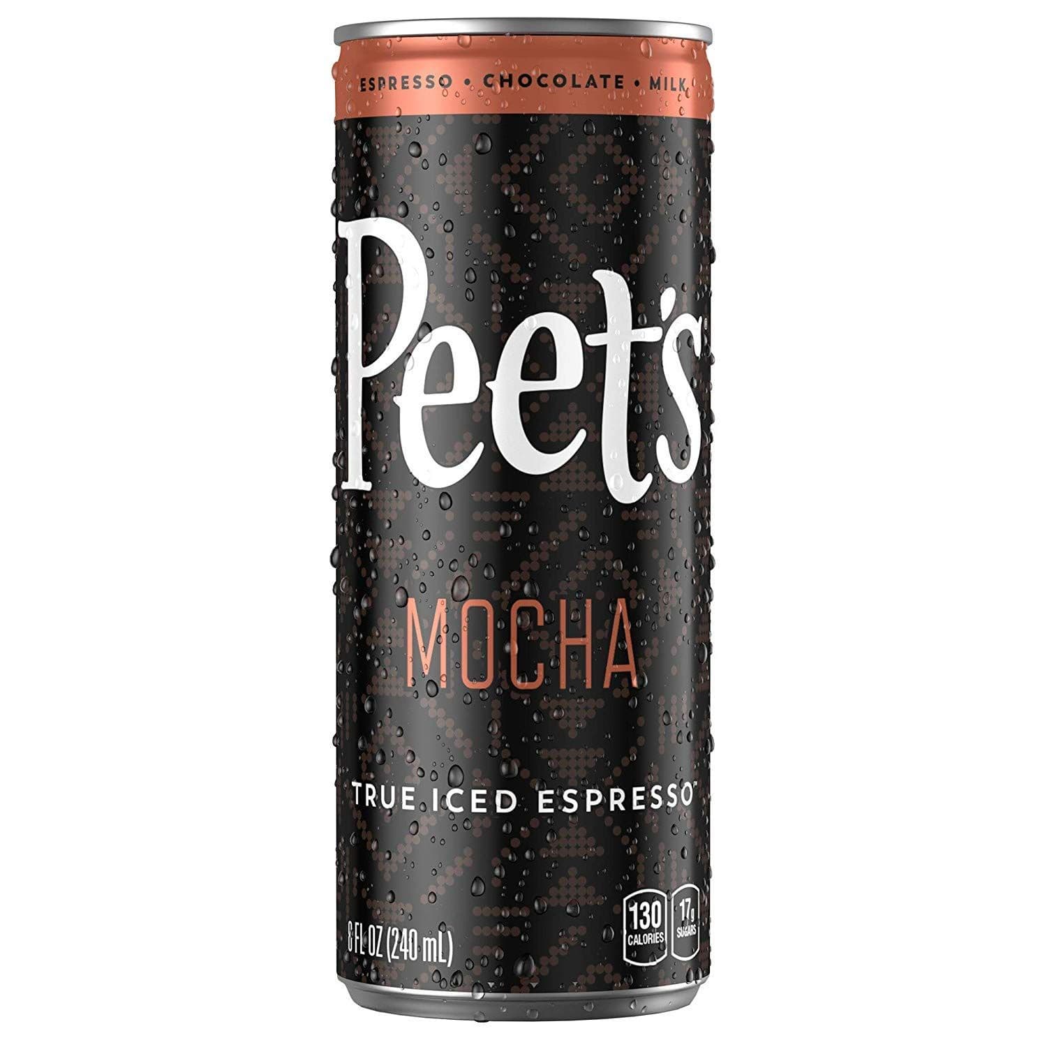 Peet's True Iced Espresso, Mocha, 8 ounce (Pack of 24)