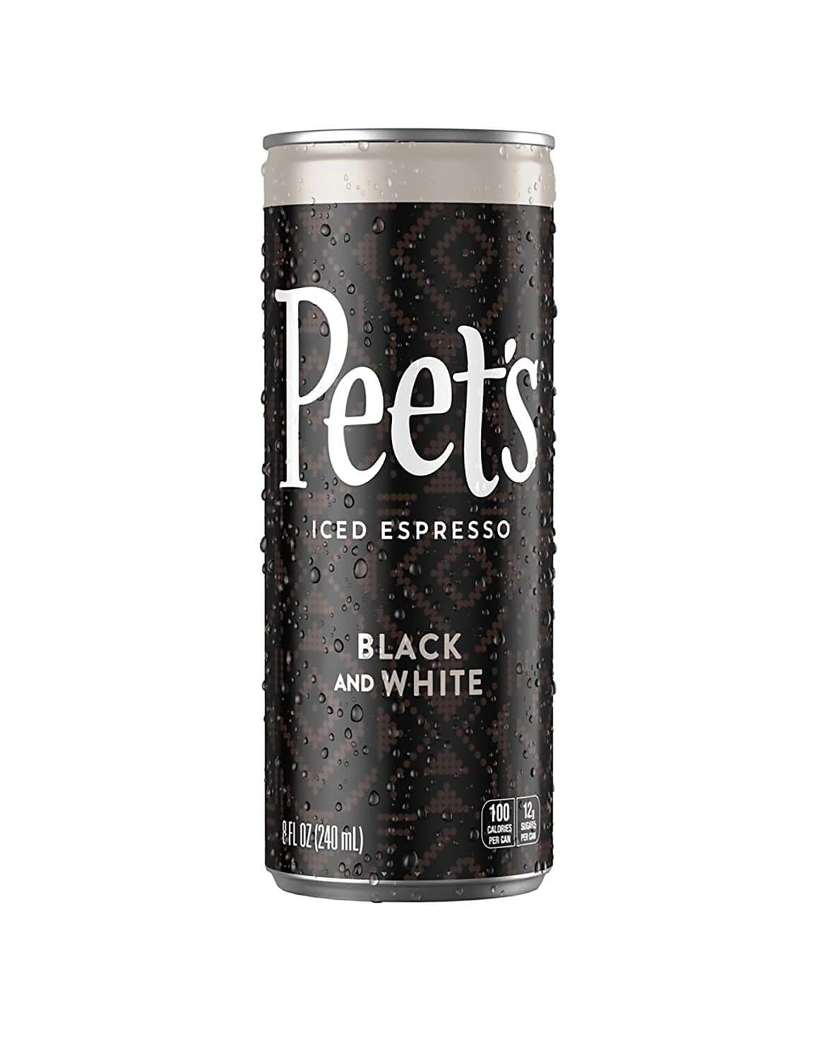 True Iced Espresso, Black and White, 8 ounce (Pack of 24)