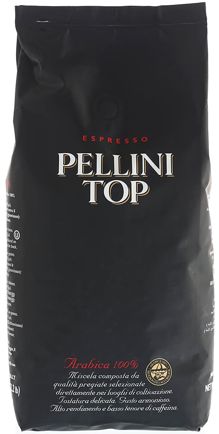 Pellini Caffe' Espresso Top 100% Arabica, 2.2 lbs Wholebean