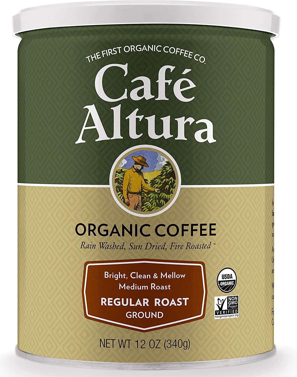 Cafe Altura Ground Organic Coffee, Blue, Regular Roast 36 Ounce (Pack of 3)