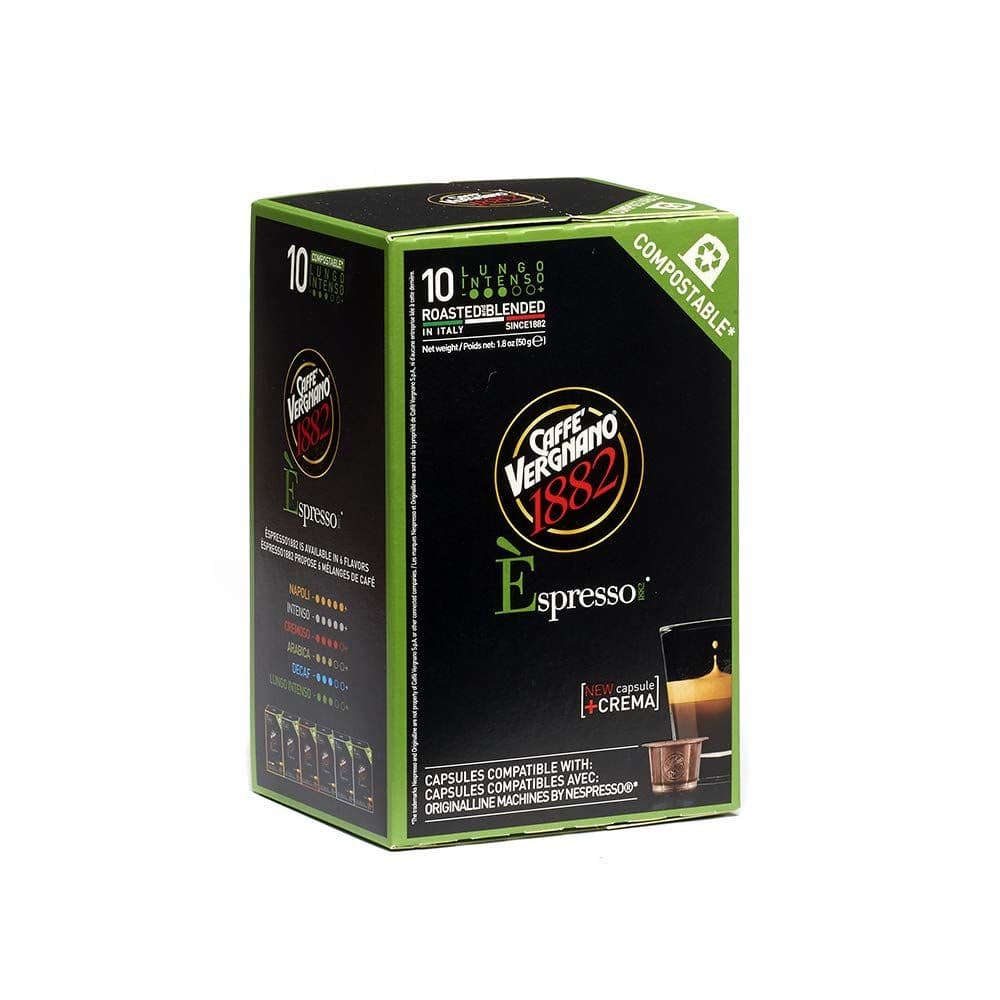 Caffè Vergnano Lungo Intenso Capsules Compatible with Original Line Machines By Nespresso - 60 Capsules (6 packs - 10 capsules each)
