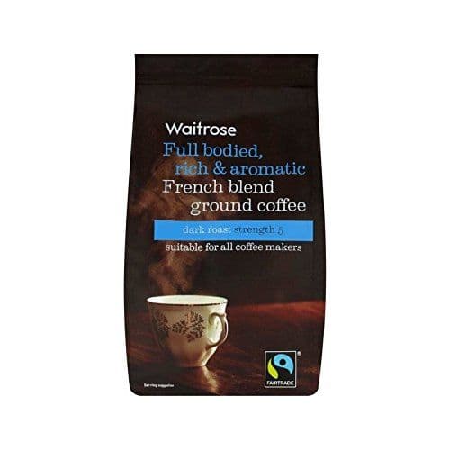 Ground French Cafetiere Coffee Waitrose 227g - Pack of 2